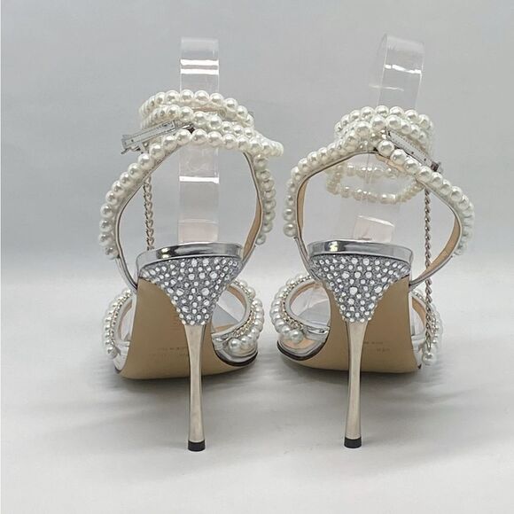 Mach & Mach Diamond Of Elizabeth PVC Embellished High-Heel Pumps size 40 - Picture 10 of 15
